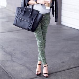 Rag & Bone Digital Camo Army Green Skinny Jeans